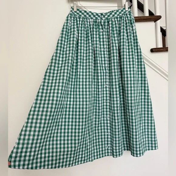 Pinch Ivy Green Gingham Top & maxi skirt- size small - Picture 13 of 16